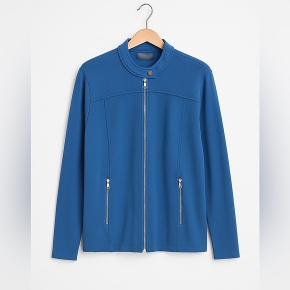 Lauren Ralph Lauren Sweaters - Lauren Ralph Lauren Blue Knit Cardigan Sweater Jacket, Size 1X